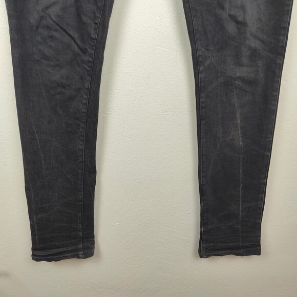 Saint Laurent Jeans Mens 32 Black Wash DO2 M/SK-LW Slim Stretch Designer - Picture 5 of 13